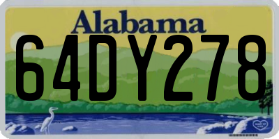 AL license plate 64DY278