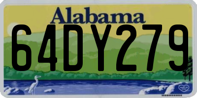 AL license plate 64DY279