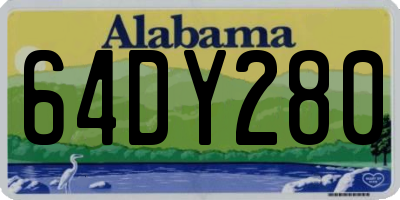 AL license plate 64DY280