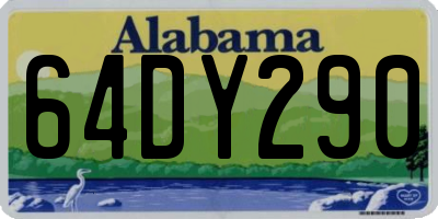 AL license plate 64DY290