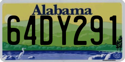 AL license plate 64DY291