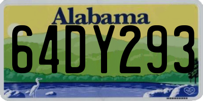 AL license plate 64DY293