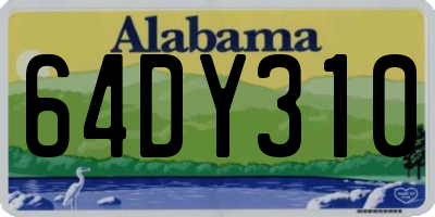 AL license plate 64DY310