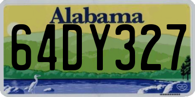 AL license plate 64DY327