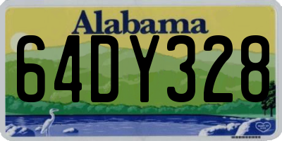AL license plate 64DY328