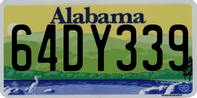 AL license plate 64DY339