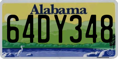 AL license plate 64DY348