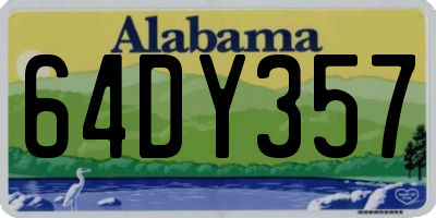 AL license plate 64DY357