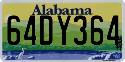 AL license plate 64DY364