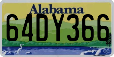 AL license plate 64DY366