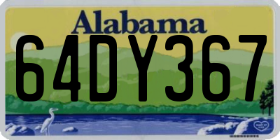AL license plate 64DY367