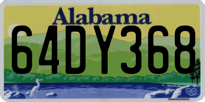AL license plate 64DY368