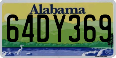 AL license plate 64DY369