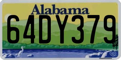AL license plate 64DY379