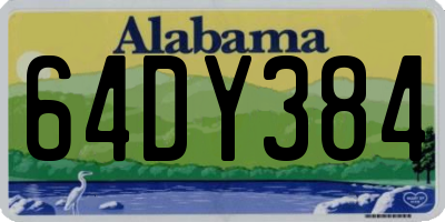 AL license plate 64DY384