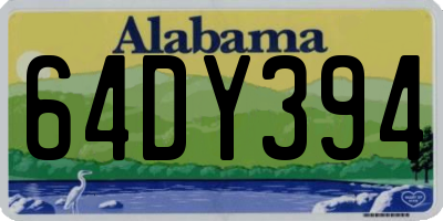 AL license plate 64DY394