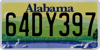 AL license plate 64DY397