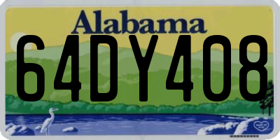 AL license plate 64DY408