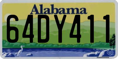 AL license plate 64DY411