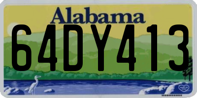 AL license plate 64DY413