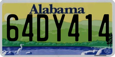AL license plate 64DY414