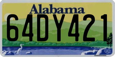 AL license plate 64DY421