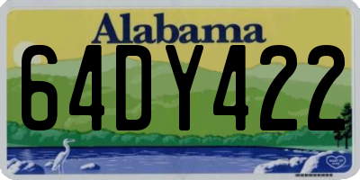 AL license plate 64DY422