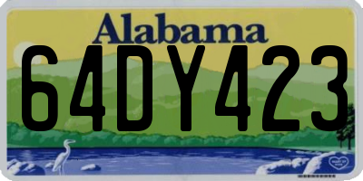AL license plate 64DY423