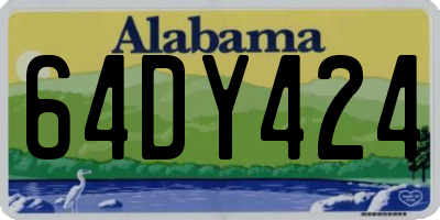 AL license plate 64DY424