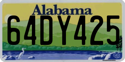 AL license plate 64DY425