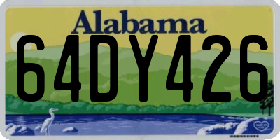 AL license plate 64DY426