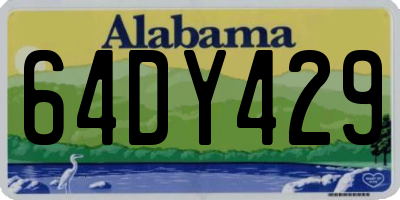 AL license plate 64DY429