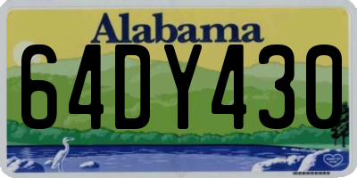 AL license plate 64DY430