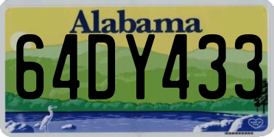 AL license plate 64DY433