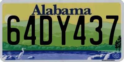 AL license plate 64DY437