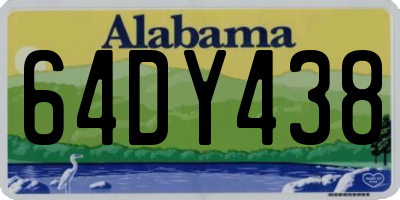 AL license plate 64DY438