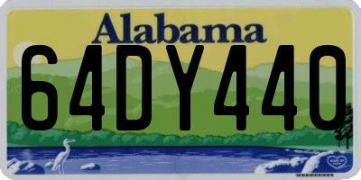 AL license plate 64DY440