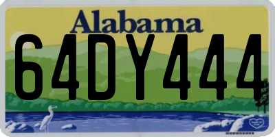 AL license plate 64DY444