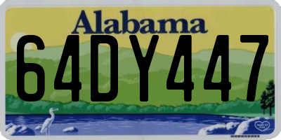 AL license plate 64DY447