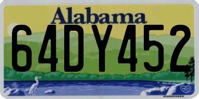AL license plate 64DY452