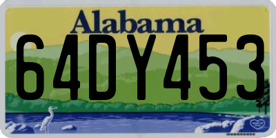 AL license plate 64DY453