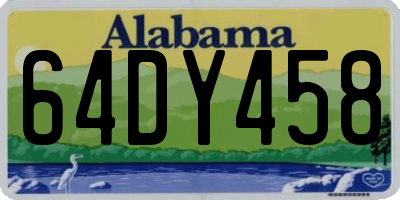 AL license plate 64DY458