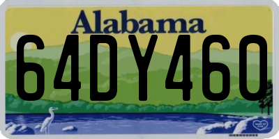 AL license plate 64DY460