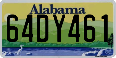 AL license plate 64DY461