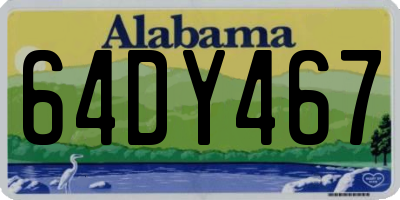 AL license plate 64DY467