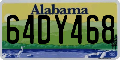 AL license plate 64DY468