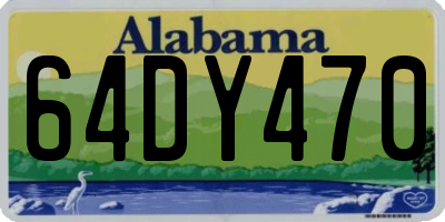 AL license plate 64DY470
