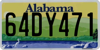 AL license plate 64DY471