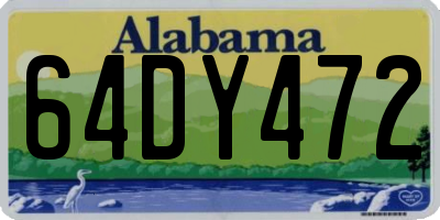 AL license plate 64DY472