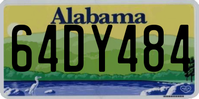 AL license plate 64DY484